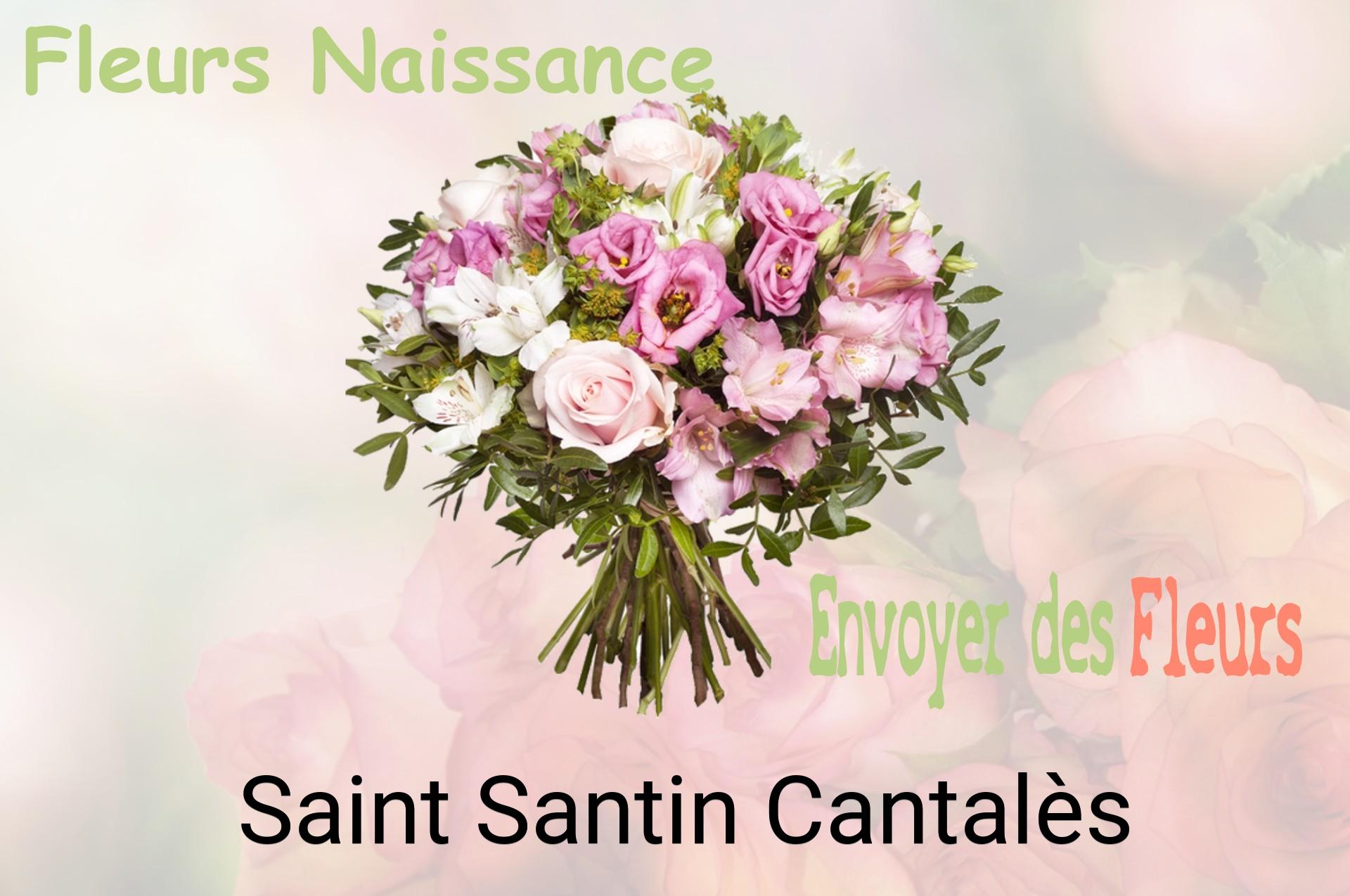 Bouquet de fleurs de naissance livré à Saint-Santin-Cantalès